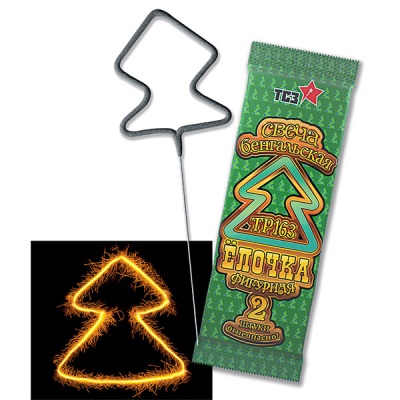 Елочка Бенгальские огни фигурные купить в Покрове | pokrov.salutsklad.ru