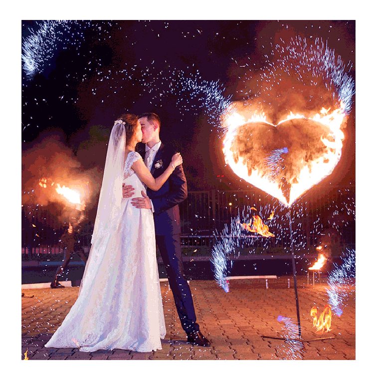 Организация пиротехнического шоу на свадьбу  Покров | pokrov.salutsklad.ru