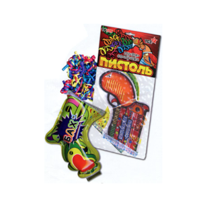 Пистоль Надувная хлопушка купить в Покрове | pokrov.salutsklad.ru
