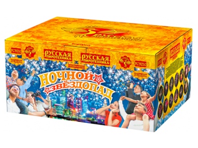 Ночной звездопад Комбинированный Фейерверк купить в Покрове | pokrov.salutsklad.ru