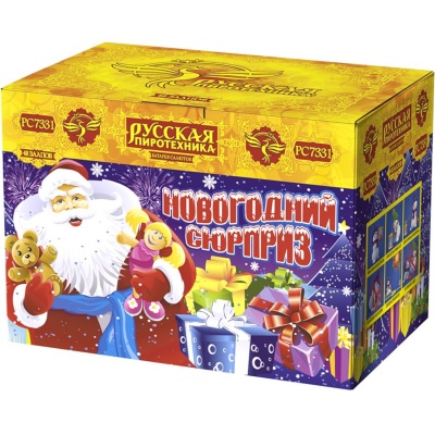 Новогодний сюрприз New Батарея салютов купить в Покрове | pokrov.salutsklad.ru